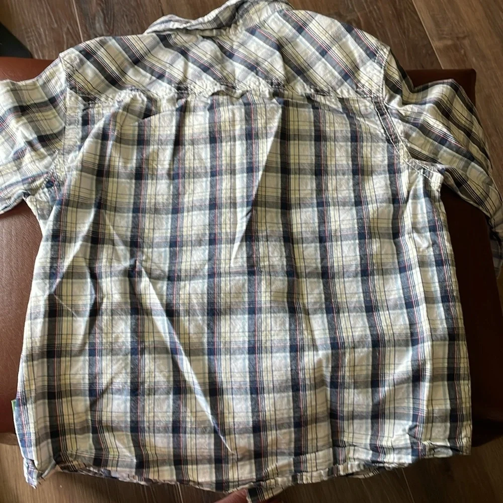 OshKosh B'gosh  button down long sleeve plaid shirt 24M